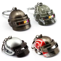 game battleground pubg helmet keychains camouflage open keyrings holder level 3 helmet men jewelry