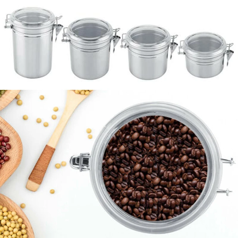 

Tea Coffee Container Storage Large capacity Non-toxic Safe 800/1100/1400/1800ml