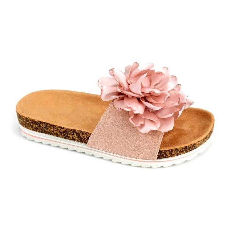 

Shoes Woman 2021 House Slippers Platform Flock Pantofle Luxury Slides Low New Designer Summer Flat Floral Rome Basic Hoof Heels