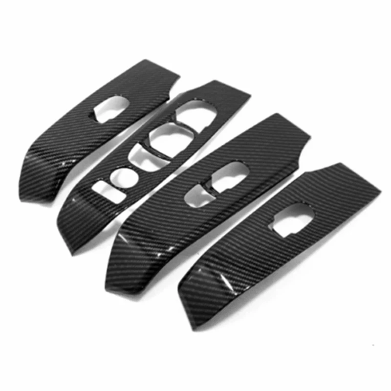 ABS углеродное волокно автомобильный переключатель для окна панель отделка