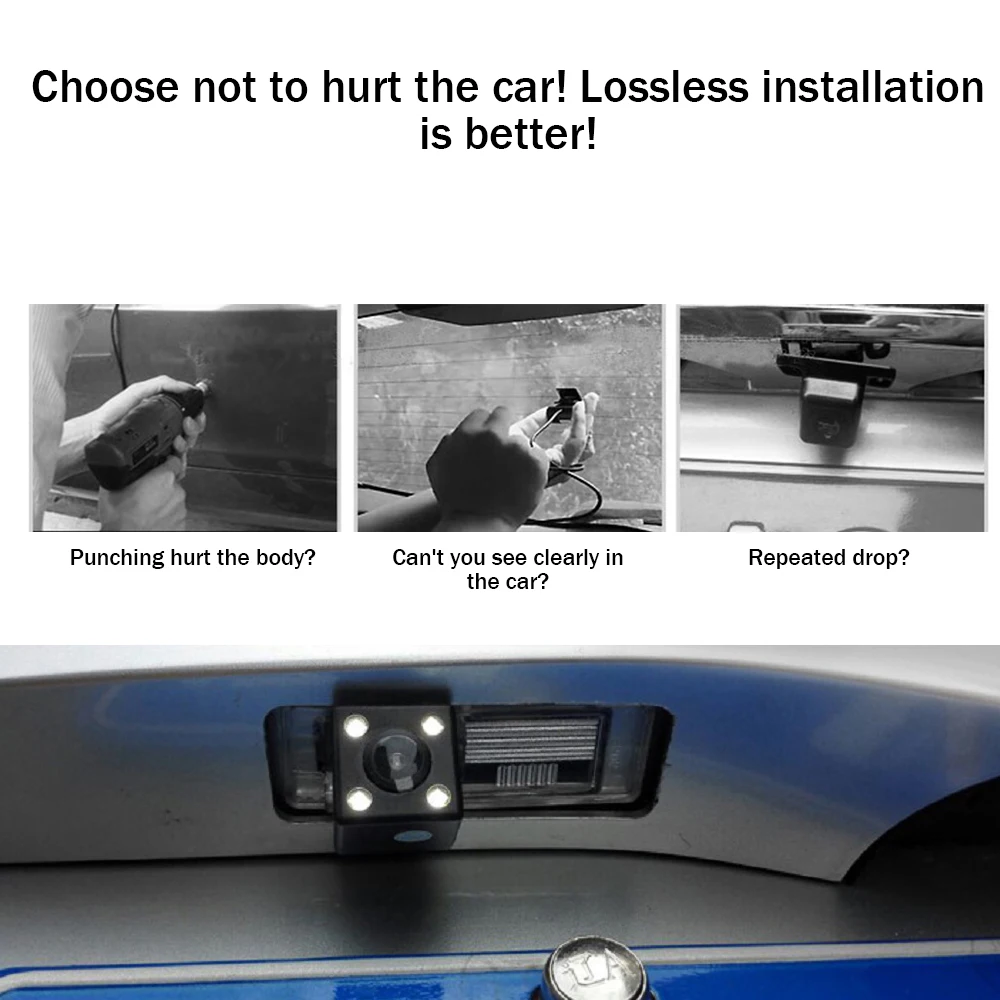 1 Pc Car Rear View Camera Bracket Plate Lights Mount For Kia K3 K3S Cerato Forte/Hyundai Elantra I30/Lada Vesta SW Cross/ВАЗ |
