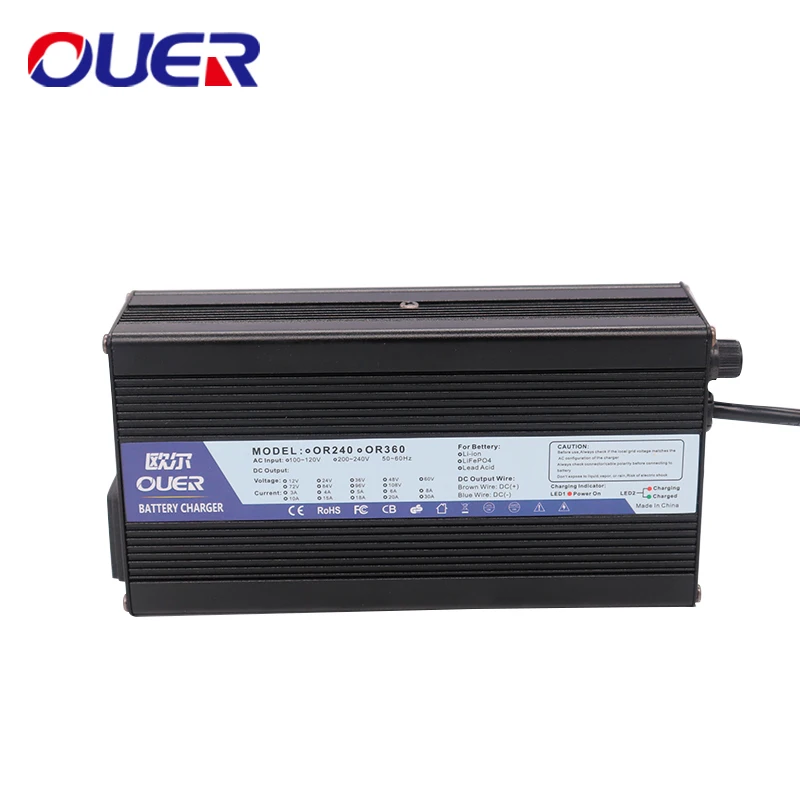 

63V 3A Charger 63V Li-ion Battery Smart Charger For 15S 55.5V Li-ion Polymer Scooter Ebike for Electric bicycle & Refrige