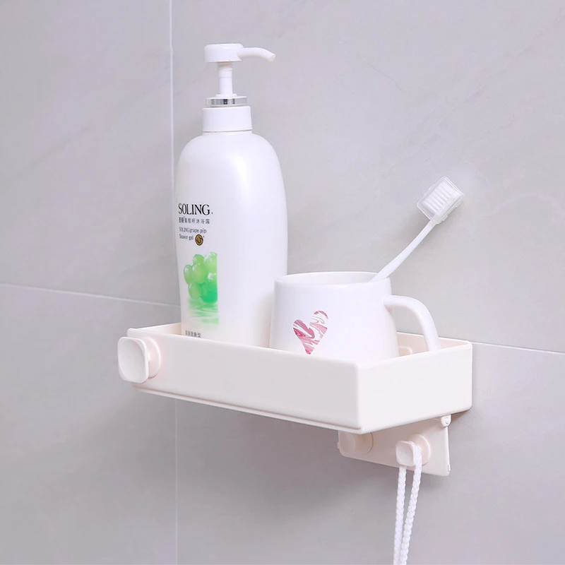

New Punch-Free Bathroom Storage Rack Kitchen Bathroom Sink Storage Wall-Mounted Bathroom Bathroom Accessories Shelf