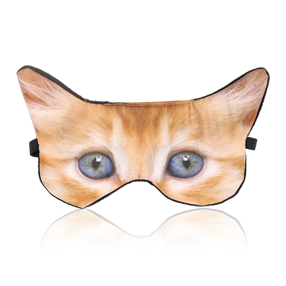 1 шт. печать маска для глаз способствования сна с рисунками зверей из