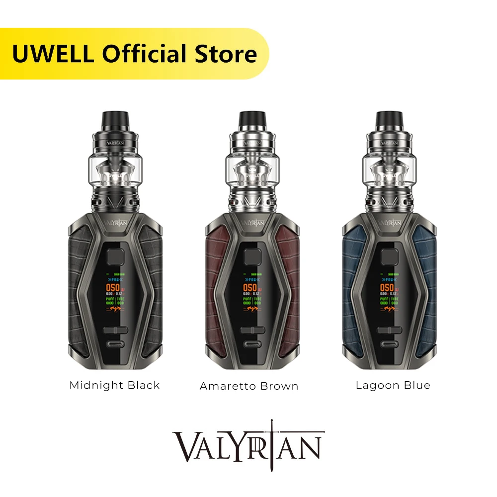 

UWELL VALYRIAN III Vape Kit 6ml Capacity 0.32/0.14 Ohm UN2 VALYRIAN 3 Coil 5W-200W Power For 18650 Battery Mod E-cigarette Kit