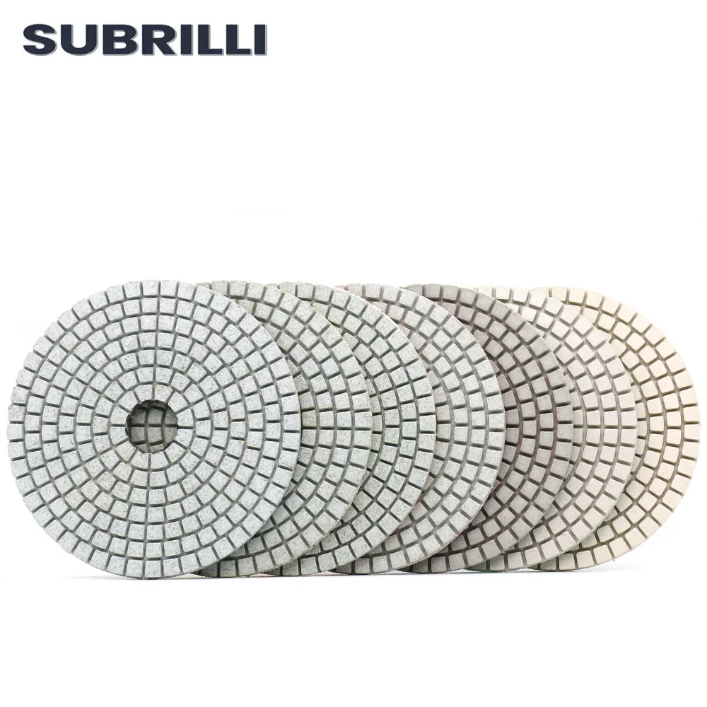 4 дюйма Wet Алмазный Полировочный диск колодки для бетона мраморная гранитная