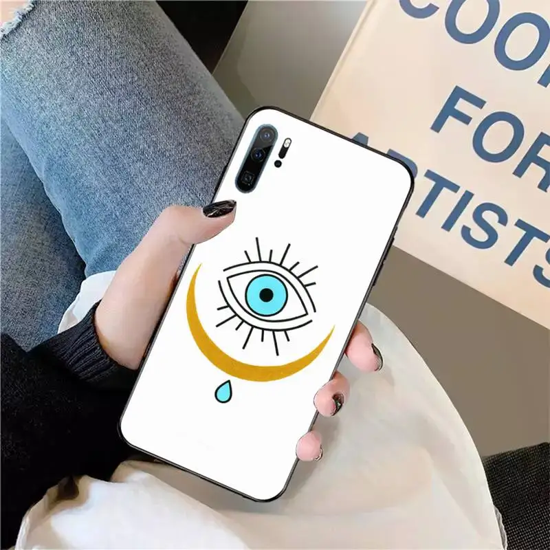 

Fashion Evil eye Phone Case For Huawei honor Mate P 9 10 20 30 40 Pro 10i 7 8 a x Lite nova 5t