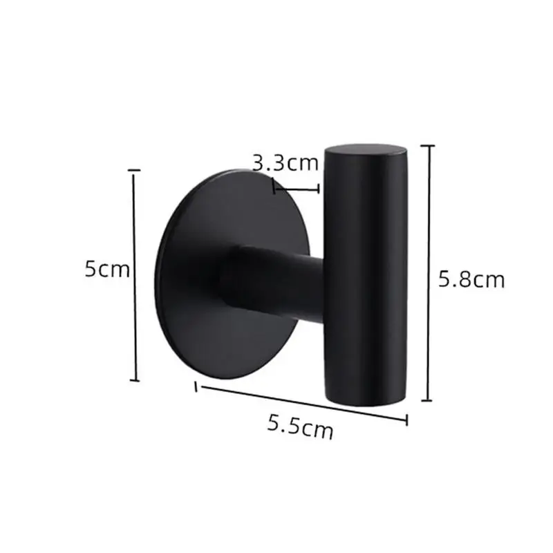 

1PCS Bathroom Hooks For Kitchen Door Wall Hanger Wall Hanger Towel Hook Hooks Home Accesorios Steel Robe G3O9