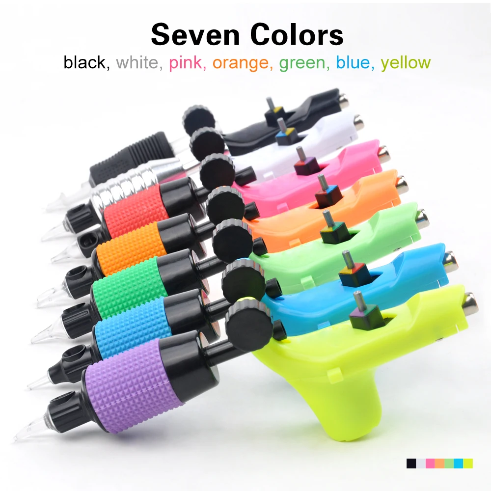 Роторная татуировочная машина Shader & Liner 6 цветов Ассорти тату моторный пистолет