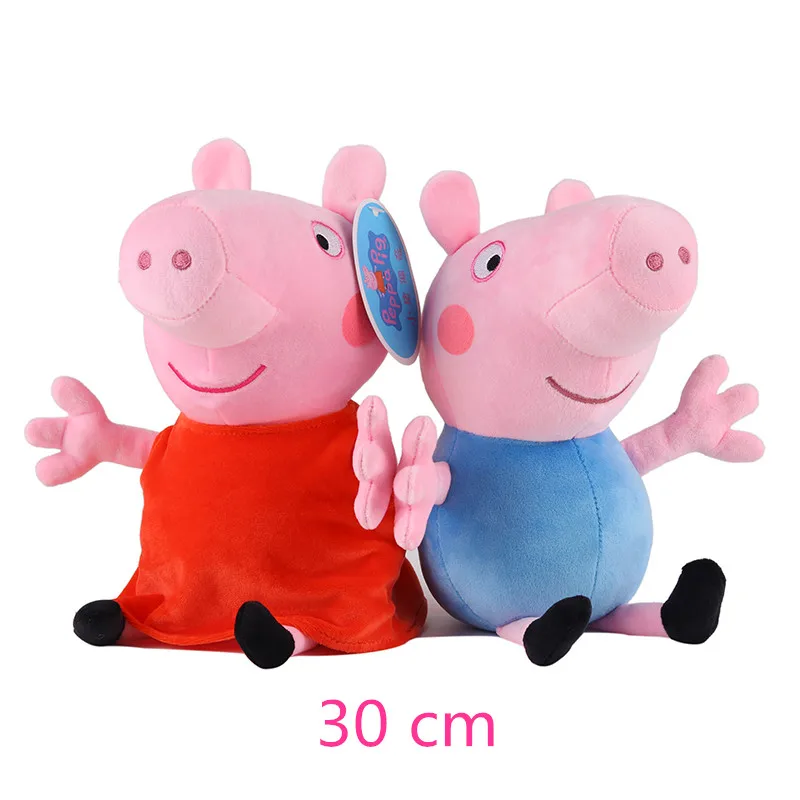 19/30 см Подлинная Свинка Пеппа маленькая девочка Джордж свинка кошелек плюшевая