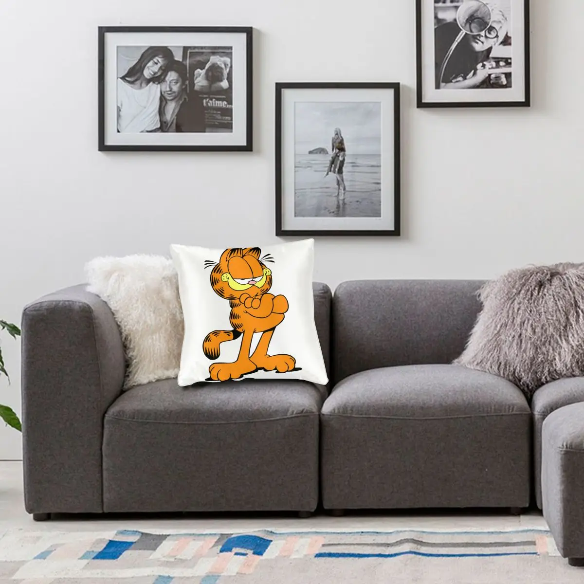 

Garfield Lovely Cat Throw Pillow Cover Throw Pillow Funny Cushion Covers