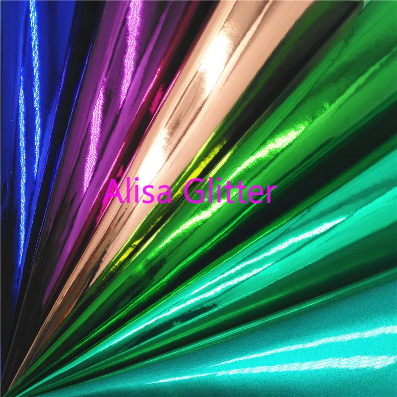 1 шт. A4 Размер 21X29 см Алиса блестящая лакированная зеркальная искусственная кожа