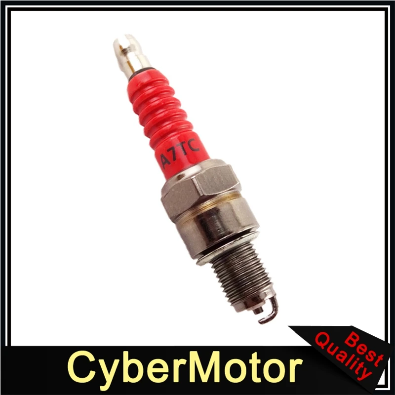 Свеча зажигания для мотоцикла красного цвета A7TC двигателя 50 куб. См 90 110 125 140 150 160