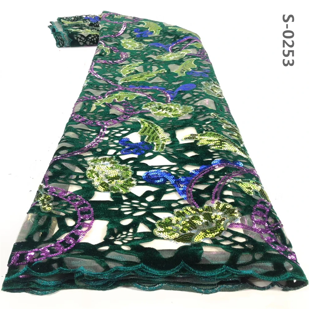 Африканская бархатная кружевная ткань 2019 высококачественные винные кружевные