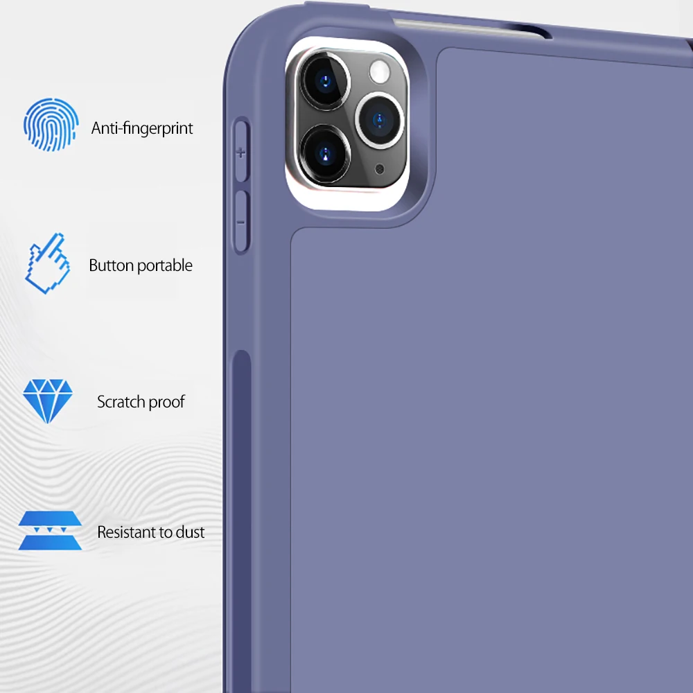 

With Pencil Holder Case For Ipad Pro 11 2020 A2228/A2068/A2230/A2231 Protective Tablet Case Protective Shell iPad with Film