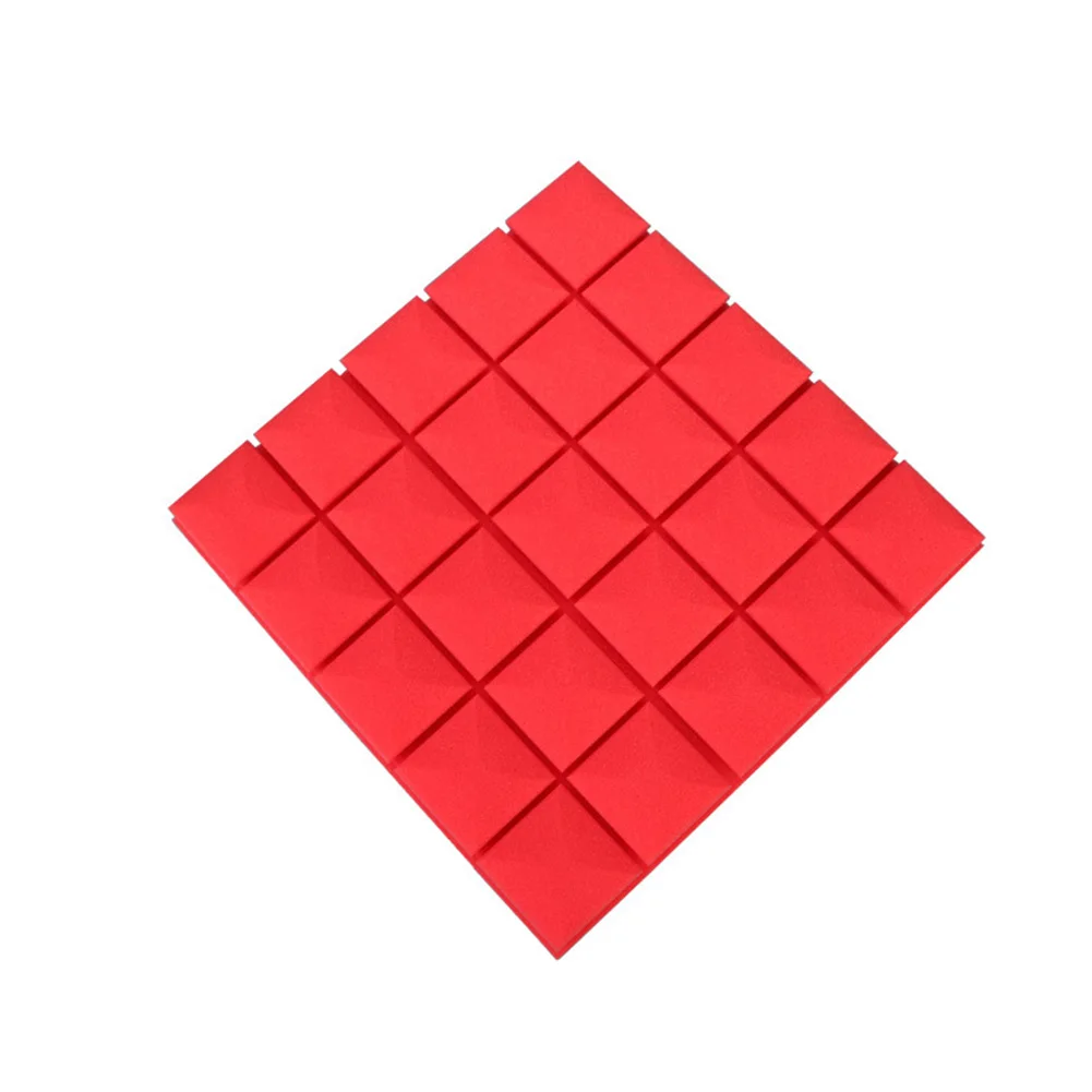 

4pcs Acoustic Panels 19.6 x 19.6 x 1.9 inch Noise Absorption Foam Panels Studio Sound Diffuser