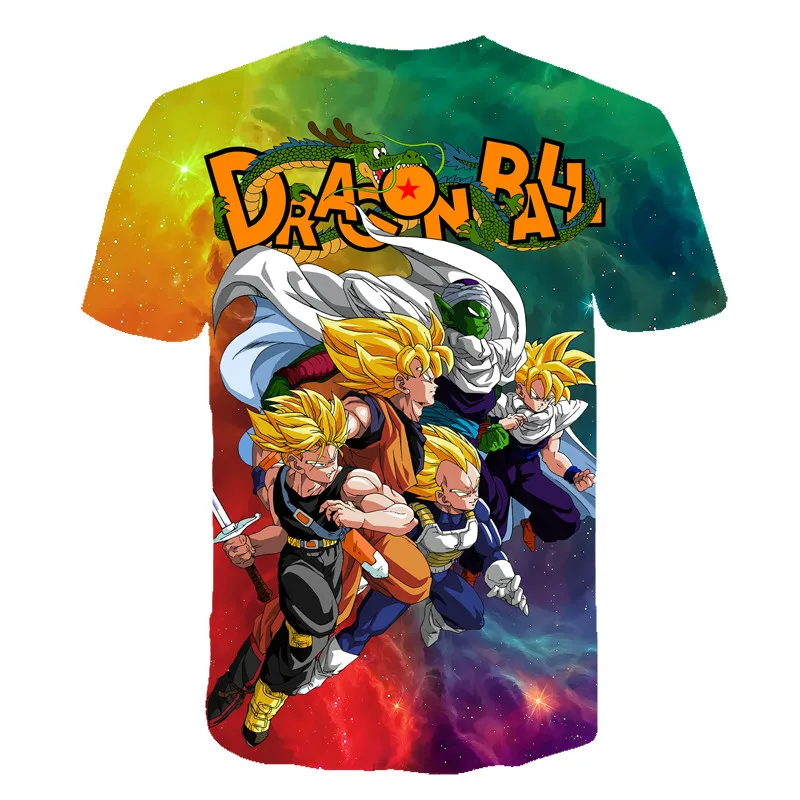 Новинка года, Детская футболка с 3d принтом Dragon Ball DBZ Bulma Super Saiyan vegeta футболка с японским аниме летняя модная детская футболка