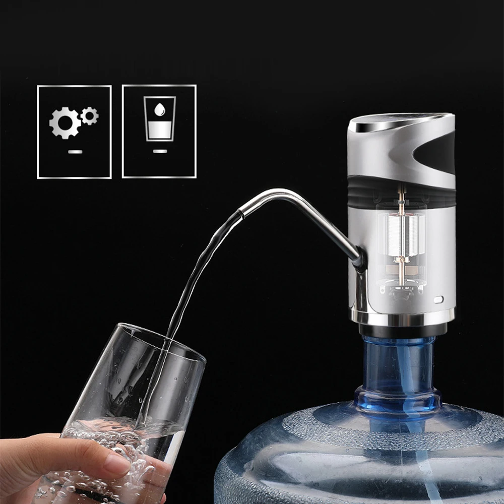 Smart Portable Electronic Drinking Water Bottle Pump USB Charging Dispenser Support 11.3L/7.5L/4.5L | Дом и сад