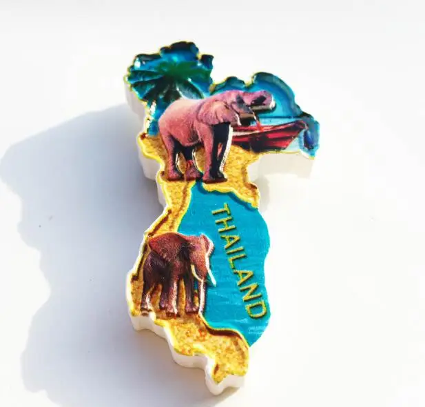 Тайланд наклейка на холодильник 3d стерео Бангкок Пхукет нефрит Будда храм