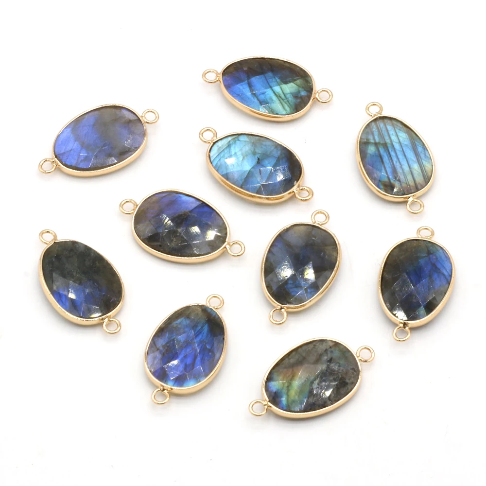 

Natural Semi-precious Stone Glittering Stone Boutique Connector Making DIY Fashion Charm Necklace Bracelet Gift