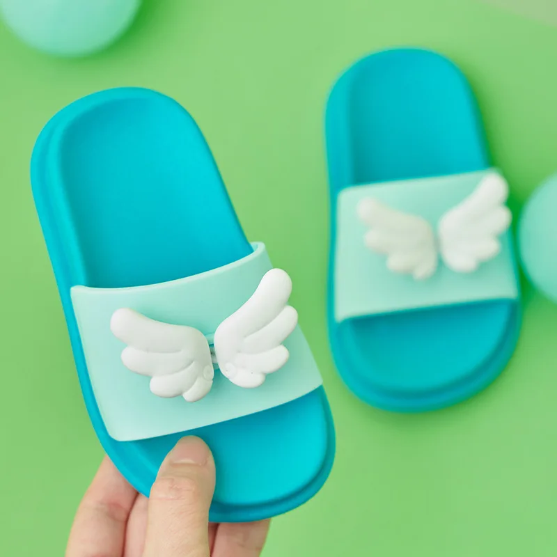 2020 New Children's Slipper Boy Girl Beach Flip Flops Funny Shoes Indoor Slippers Kids Cute Summer 3D Wing Sandals |
