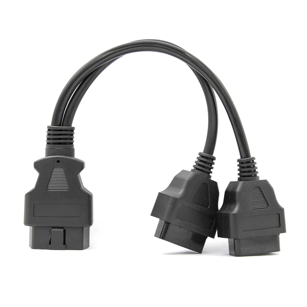 Разветвитель SinoTrack OBD2 удлинитель плоский провод 30 см 16 контактный кабель OBDII Папа