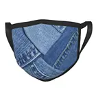Различные джинсовые неодноразовые маски для лица, синие джинсы, противодымчатая маска, защитная крышка, респиратор, рот, муфельная