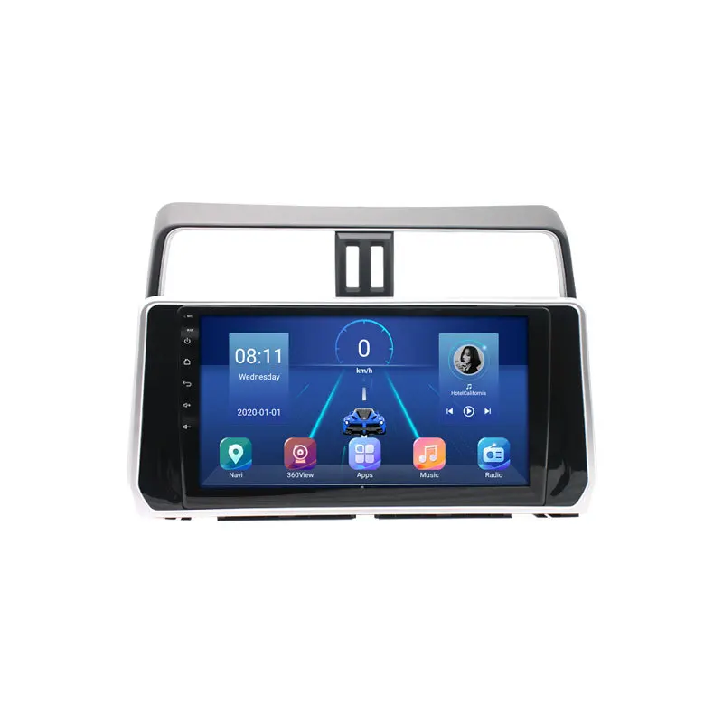 

Автомобильное радио 8 ядер 4G 2 Din Android 2018 для Toyota Land Cruiser Prado 2019 автомобильный мультимедийный плеер GPS-навигация стерео DSP