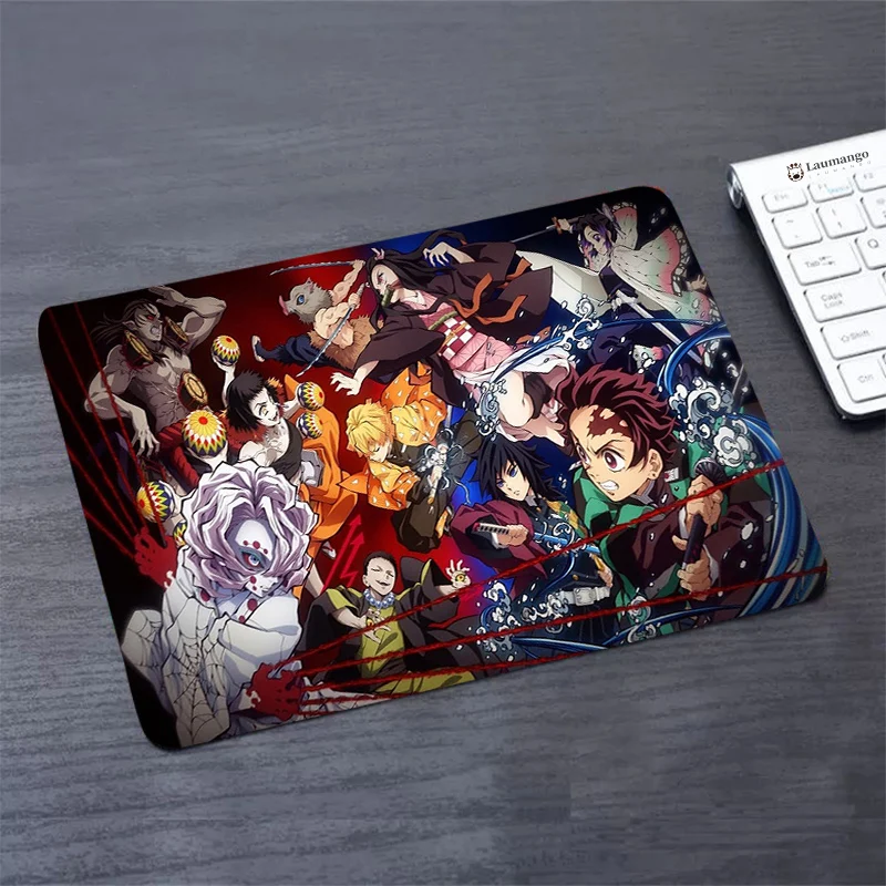 

Cheap Gaming Laptop Gamer Mouse Pad Demon SlayerKimetsu No Yaiba Pad for Computer Mouse Rubber Mat Small Anime Rug Varmilo