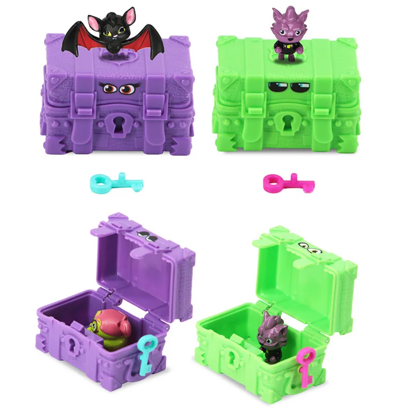 Оригинальная игрушка Blind Box с действующими фигурками из отеля Трансильвания 3 "Семейный отпуск" Дракула, Мэвис, Джонни, Деннис – аниме-куклы в подарок.