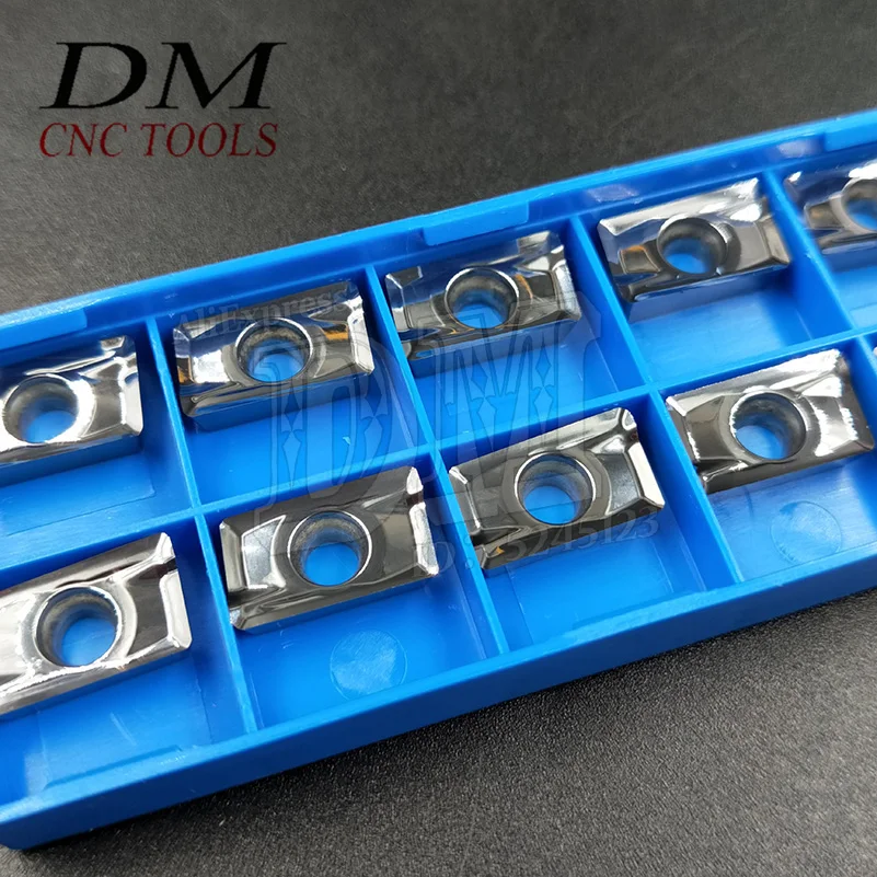 

10pcs APKT1604PDFR-MA3 H01 Tungsten Carbide Insert Milling Cutter APMT 1604 PDFR For Machined Aluminum Match BAP400R Face Mill