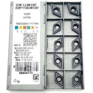 Токарный инструмент DCMT11T308 SM IC907 IC908 Высокоточный твердосплавный инструмент для обработки деталей вращения вставить токарные инструменты Tokarnyy Поворотная лопасть dcmt 11T308