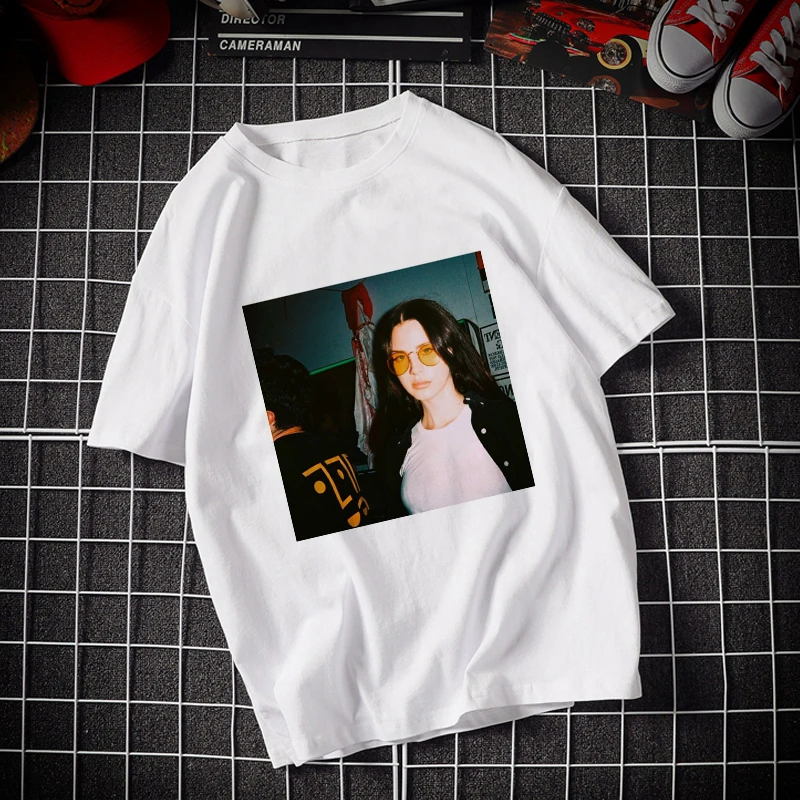 

Female avatar Kawaii White T Shirt Sexy girl Short-sleeved fashion casual Tshirt beautiful girl