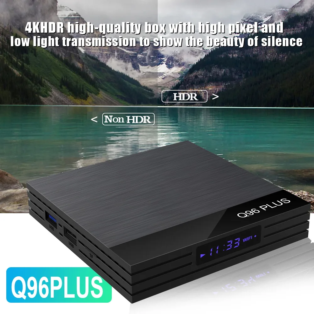 Android 8 1 4G 64G 4K HD четырехъядерный Смарт ТВ бокс 2 & 5G Wifi BT4.0 H96Max 4 Гб 64 медиаплеер