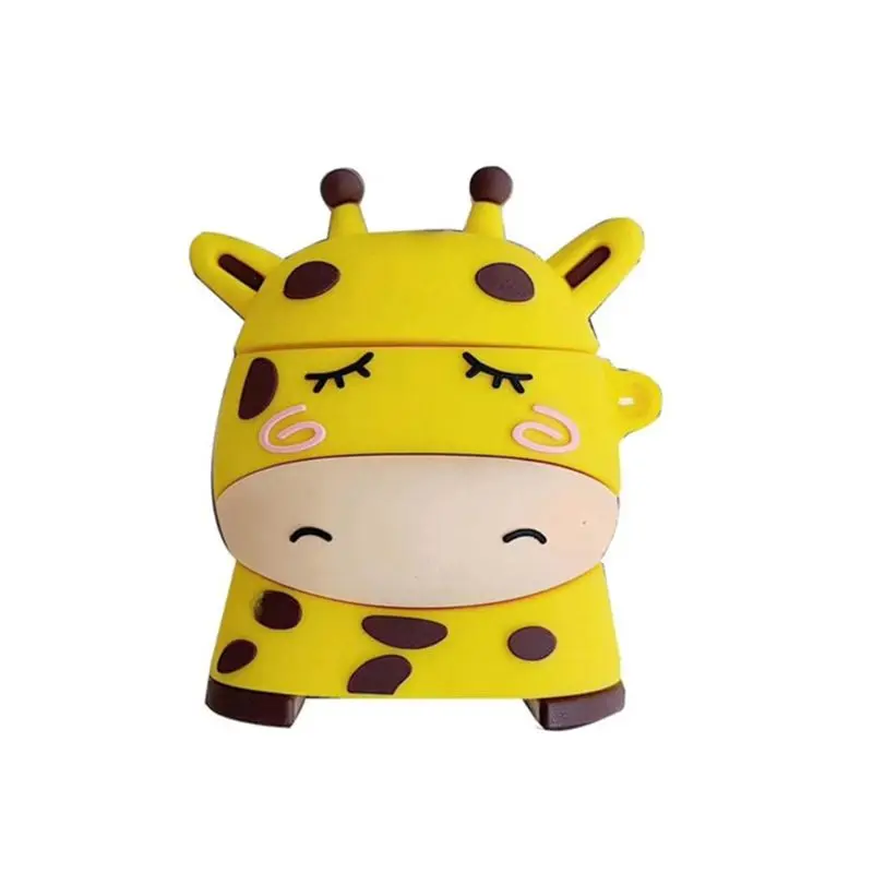 Новый милый защитный чехол в стиле жирафа силиконовый для Airpods 1/2 аксессуары