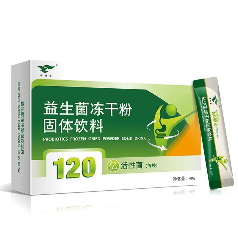 

Green Health Garden Probiotics Freeze-dried Power 12 Billion Active Bacteria Adult Children and The Elderly Packaging 40 Cfda