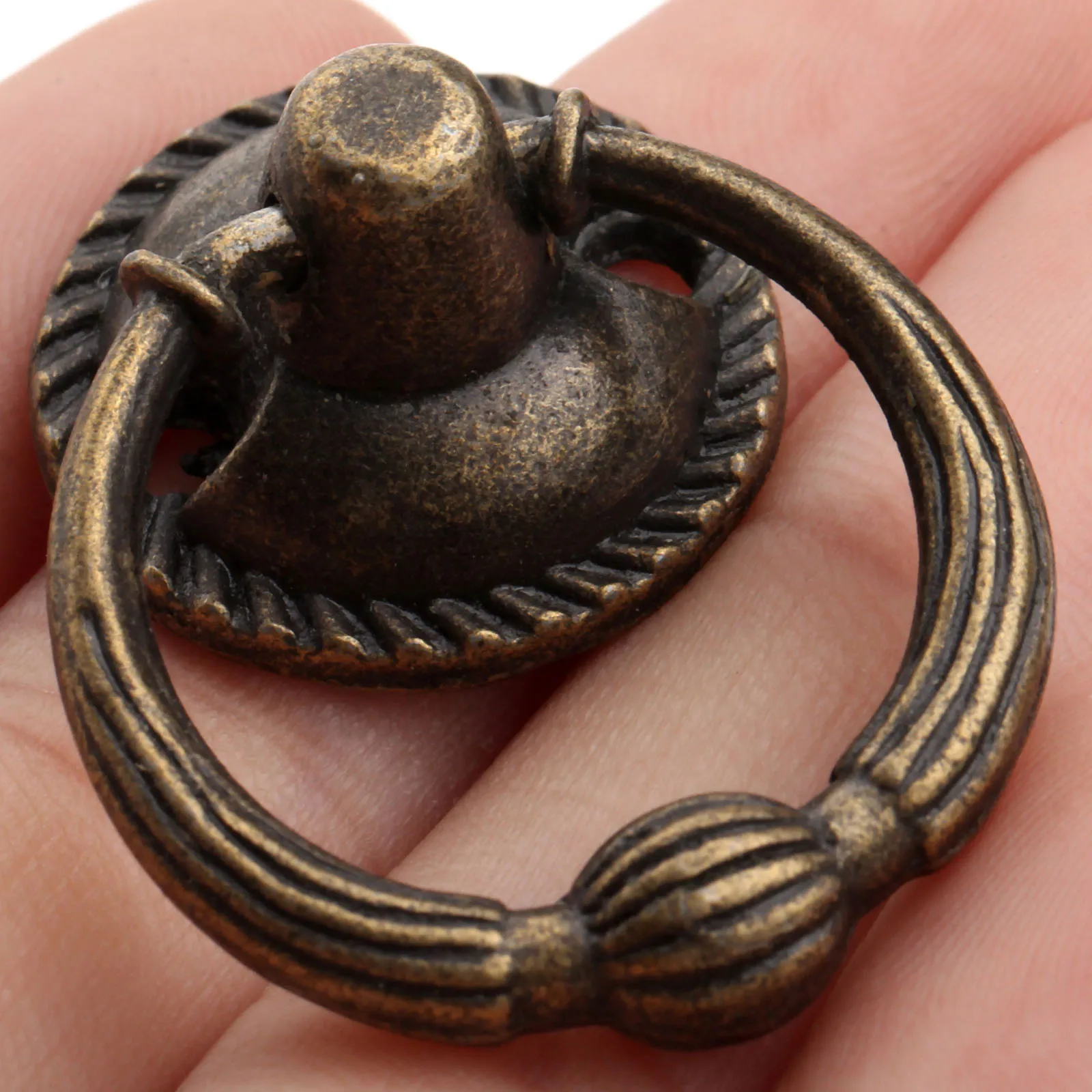 5 шт. антикварные бронзовые ручки шкатулка для ювелирных изделий мини ящик