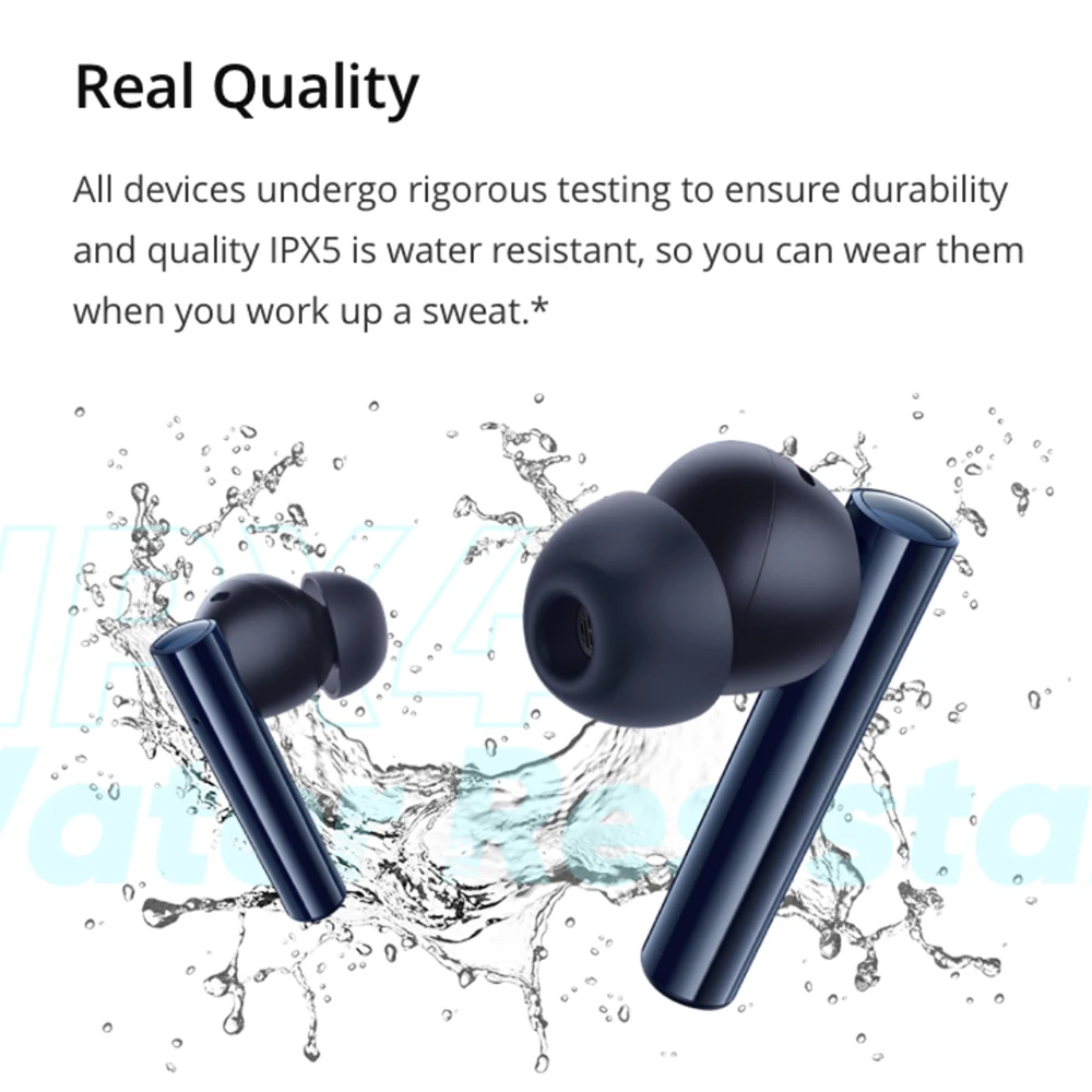 realme buds air 2 bluetooth 5 2 headset anc wireless earphone 88ms super low latency 25h playback game music sports headphones free global shipping