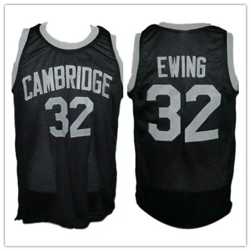 

Patrick Ewing #32 Cambridge High School black Basketball Jersey Mens embroidery Stitched Custom Any Number Name jerseys