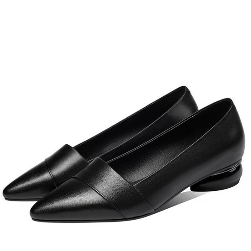 Cresfimix/женские классические черные туфли-лодочки высокого качества без застежки