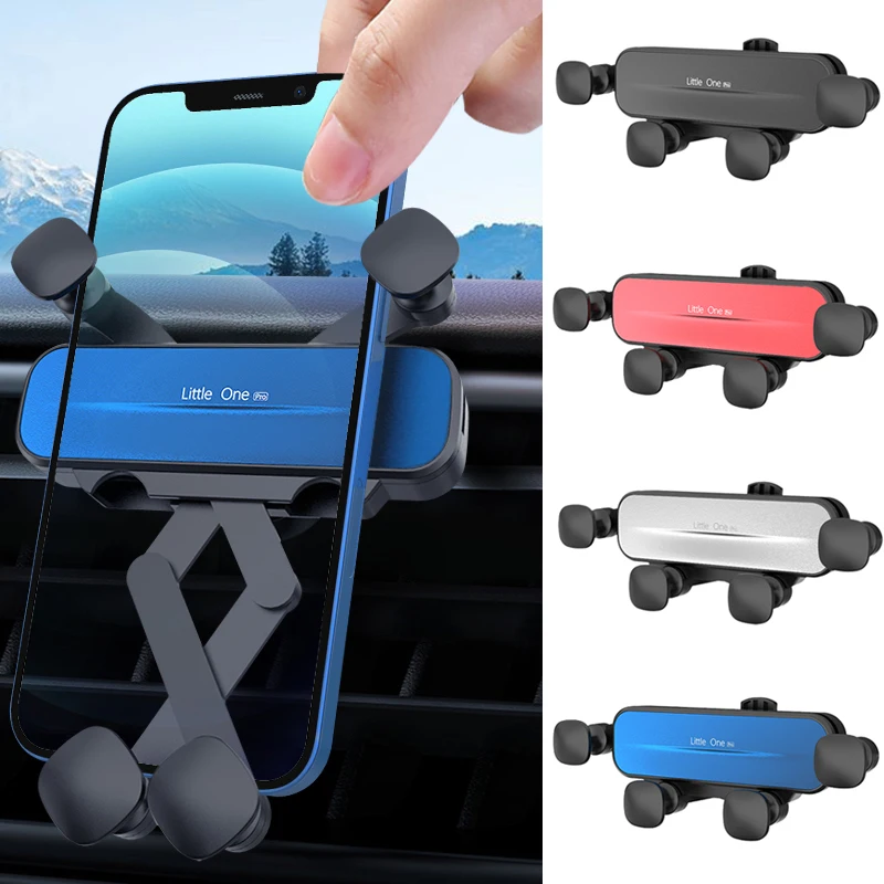 Sucker Car Phone Holder for iPhone 12 12 13 Pro Max Mini XR 7 8 Air Vent Mount for Samsung Xiaomi Huawei Smartphone Stand Black