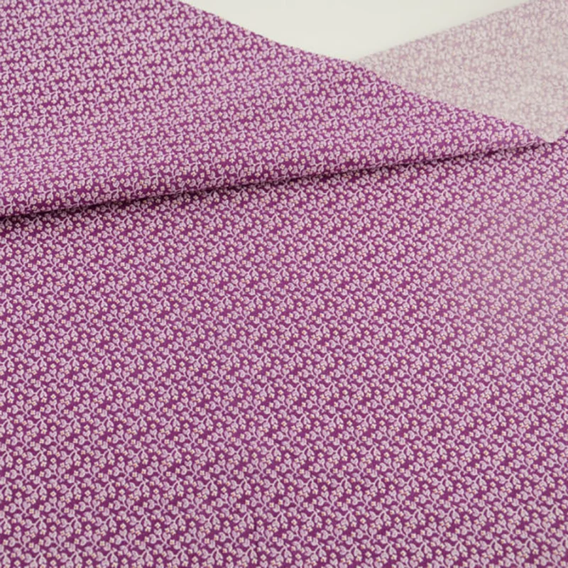 Тканевая ткань из 100% хлопка с изображением виноградного лилового переплетения