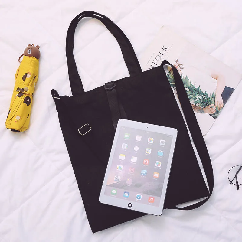 Однотонная сумка для покупок мужчин и женщин популярный шикарный холщовый