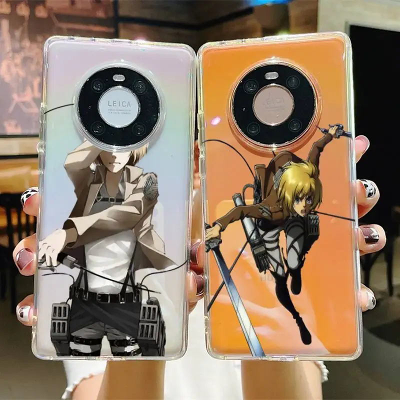 

Armin Arlert Attack on Titan Phone Case For Huawei P 20 30 40 pro lite Psmart2019 Honor 8 10 20 Y5 6 2019 Nova3E