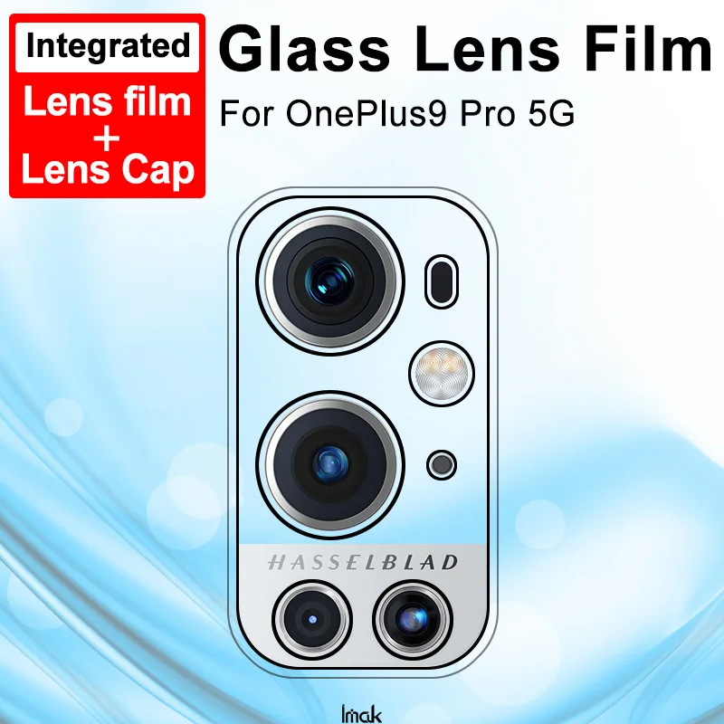 

For OnePlus 9 Pro 5G Camera Lens Tempered Glass Protector Film IIMAK 2 in 1 HD Glass Wear Resistant Anti Fingerprint