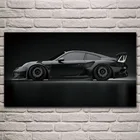 Крутая монохромная ткань с изображением спортивного автомобиля, художественное оформление для дома, гостиной KL139, настенные постеры