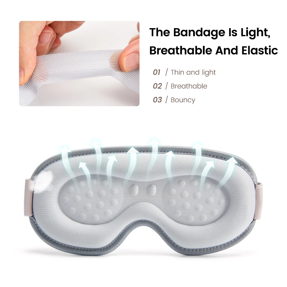Heated Eye Mask Vibration Massager Spa Hot Compress Therapy Relieves Fatigue Sleeping Aid Eyepatch Health Care |