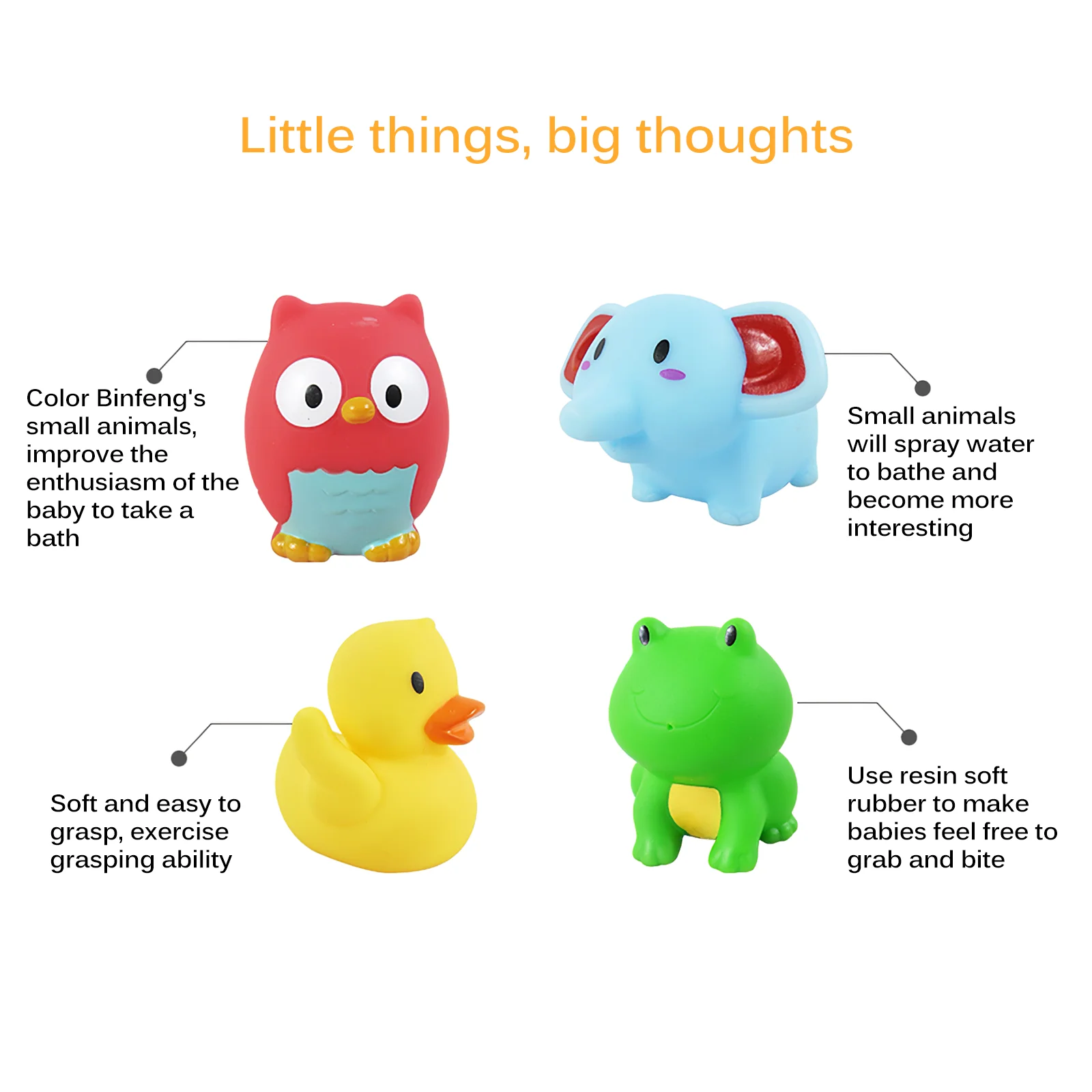 

6 pcs Spray Water Shower Swim Pool Bath Toy Baby Bath Toy Fishing Bath Toys Animal Bath Squirters Fishing Net Bath Toys For Kids