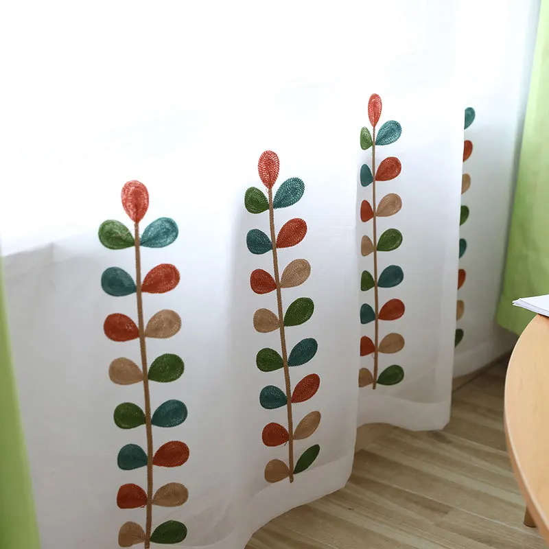 Красочные струнные травы вышитые экраны гостиная спальня занавеска для кабинета