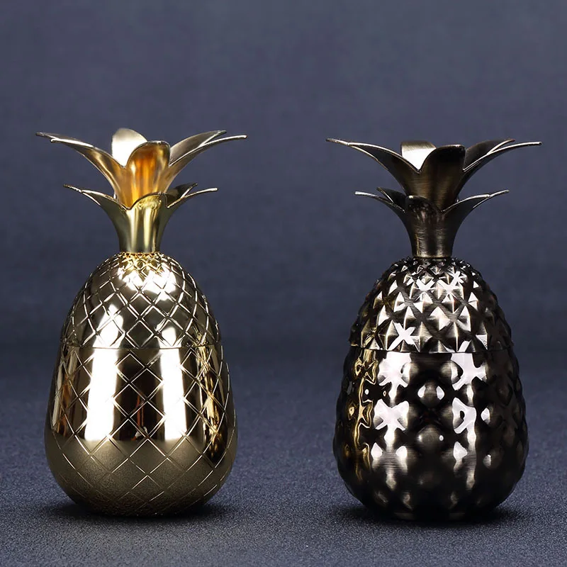 Бокал для коктейлей с ананасом металлическая медная чашка Московский мюл бокал